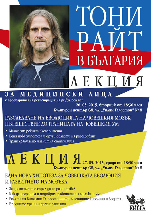 Тони Райт в България! 26-28 май 2015